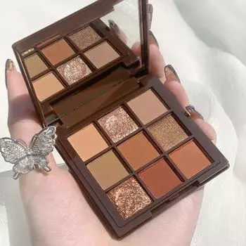 Палитра для макияжа, блестящие украшения для глаз, изысканные практичные сверкающие тени для век, пудра для макияжа 1pc чёрный