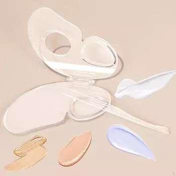 Палитра для макияжа Лоток для смешивания тональной основы Салфетка для чистки Маникюрный инструмент для дизайна ногтей