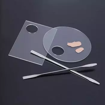 Палитра для макияжа основы Прозрачная маникюрная тарелка Artist Nail Art Palette 1