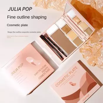 Палитра для мелирования и контуринга Glitter Matte Nose Shadow Shadow Blush Makeup Highlighting and Contouring Palette