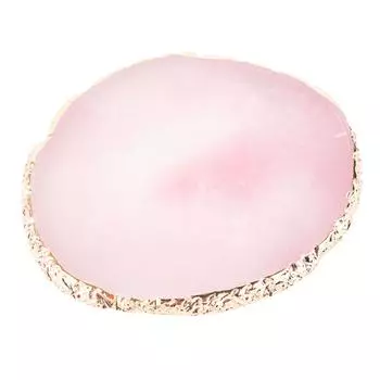 Палитра для нейл-арта с золотой отделкой и агатовой текстурой, доска для смешивания цветов для нейл-арта розовый