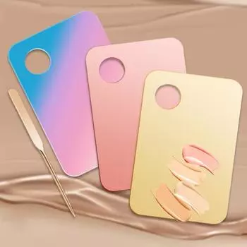 Палитра для ногтей. Настройте цвета ногтей с помощью гладкой текстурированной палитры для дизайна ногтей с стержнем для настройки акриловой пластины.