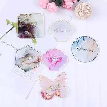 Палитра для рисования смолой для маникюра, гель-лака, цветной смешанный пигментный инструмент поддержки 7.5*8.2cm