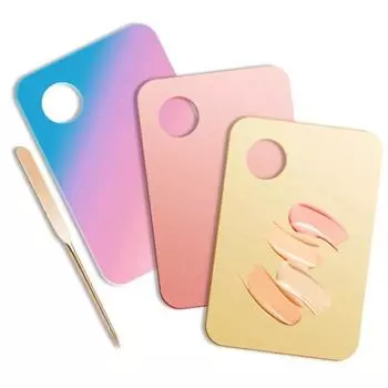 Палитра для смешивания макияжа, акриловая косметическая основа, палитра для смешивания с лопаточкой, основа для смешивания теней для век, инструменты для дизайна ногтей