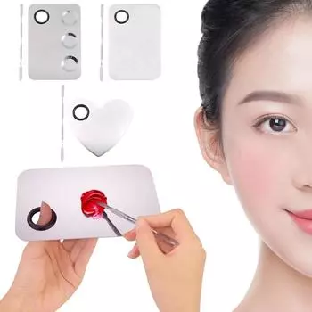 Палитра для смешивания макияжа, металлическая шпатель для смешивания тональных средств из нержавеющей стали, инструмент для смешивания Na L0V0 big groove-15*10cm