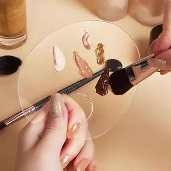 Палитра для смешивания макияжа Ручная палитра, прозрачная, косметическая палитра, маникюр для дизайна ногтей 10cm