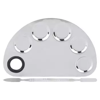 Палитра для смешивания макияжа, шпатель из нержавеющей стали, пигмент для краски, помада, пластина для смешивания цветов