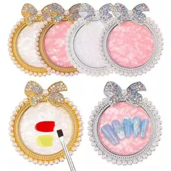 Палитра гель-лака Потрясающий визуальный эффект Декоративный Легко моется Практичная отделка из искусственного жемчуга Подставка для демонстрации ногтей Стенд для салона A белый