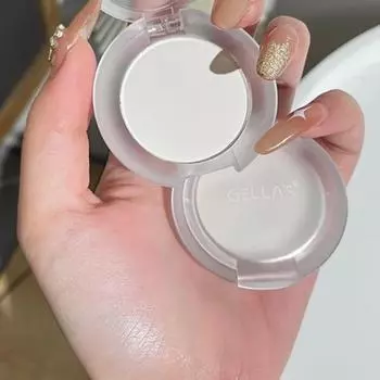 Палитра хайлайтера Solid White Jade, водостойкая, перламутровая, матовая, для век, волос, блеск, шелкопряд, мерцающий бронзер, 1 шт., матовый белый