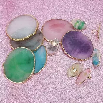 Палитра камней из смолы, держатель для клея для ресниц, кольцо для пальцев, кольцо для дизайна ногтей, гель-лак, основа для смешивания макияжа, косметика