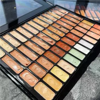Палитра консилеров 50 цветов, маски для макияжа, пятна, следы от прыщей, темные круги, покрывающие косметику для макияжа