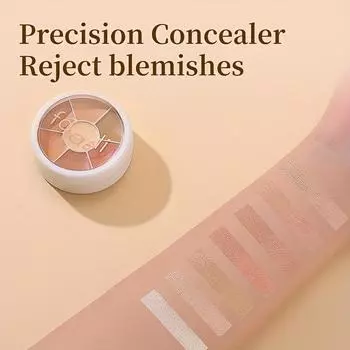 Палитра консилеров Маскирует темные круги, пятна от прыщей, веснушки, стойкий осветляющий контур лица Косметика