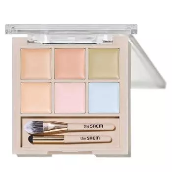 Палитра консилеров The Saem Cover Perfection 12 г, оттенок 02 Cover & Light 1