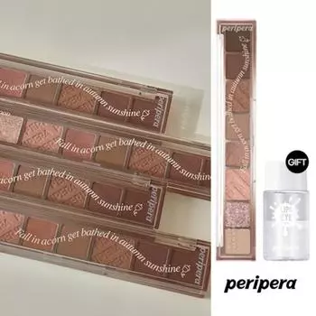 Палитра Peripera All Take Mood + средство для снятия макияжа с губ и глаз 30 мл, нет. 13 Почему вам нравится теплая осень? [Коллекция желудей], 1 шт.