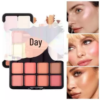 Палитра румян Matte Rouge Blush Highlighter 3D Contouring для макияжа лица 30g*01