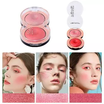 Палитра Sweet Eyes Двухцветный хайлайтер для лица Осветляющая перламутровая мерцающая пудра Шелкопряд Пудра для ухода за кожей Макияж Принадлежности