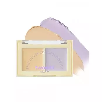 Палитра теней Daiso Twedit By Luna Skin Cover Conceail 02 Tone Correcting Light