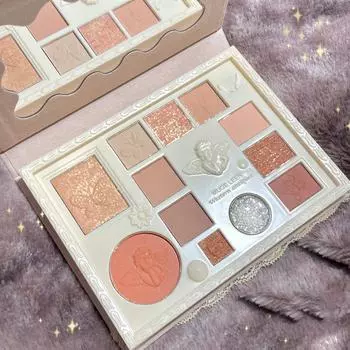 Палитра теней для век 12 цветов Матовая блестящая палитра теней для век Блестящие тени для век Макияж телесной косметики