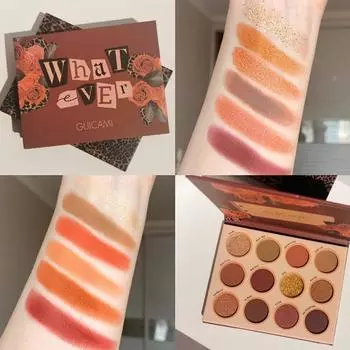 Палитра теней для век, 12 цветов, палитра теней для век, блестящий хайлайтер, мерцающий пигмент для макияжа глаз, матовые тени для век, косметика