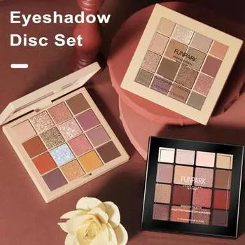 Палитра теней для век 16 цветов, блестящие матовые долговечные водостойкие тени для век для женщин и девочек, сценические принадлежности для макияжа глаз A