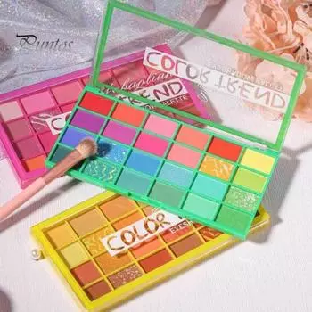 Палитра теней для век 24 цвета мерцающие матовые стойкие водостойкие тени для век для женщин и девочек сценические принадлежности для макияжа глаз зелёный