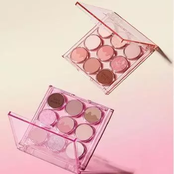 Палитра теней для век Amuse 0,6 г x 9 шт., 2 цвета 1. Warm Boksoonga