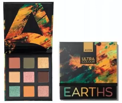 Палитра теней для век Avon Ultra Colour Earths - 6 цветов для макияжа