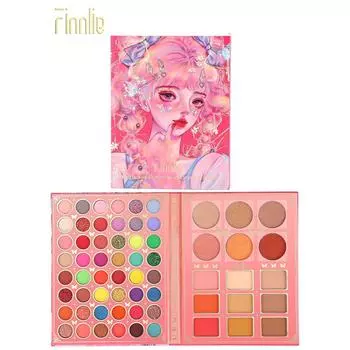 Палитра теней для век Beauty Pattern матовая перламутровая многофункциональная палетка для макияжа