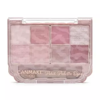 Палитра теней для век Canmake Petit Palette Eyes 03 Mignonne Ribbon 2.0g с розовым наконечником