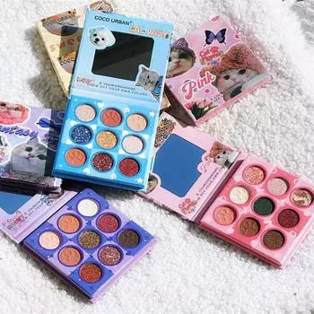 Палитра теней для век Cat на каждый день Оранжево-коричневый Макияж теней для век для начинающих синий