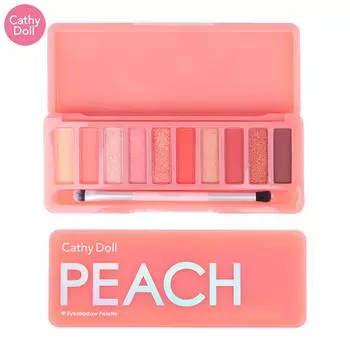 Палитра теней для век Cathy Doll Персиковый 1 г x 10 цветов - Тайская косметика