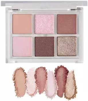 Палитра теней для век CipiCipi Mood Color Eyes. Высокопигментированные блестки с сывороточными ингредиентами. (02 Дата) 4,3 г