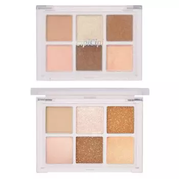 Палитра теней для век CipiCipi Mood Color Eyes. Высокопигментированные блестки с сывороточными ингредиентами. (01 Пикник) 4,3 г