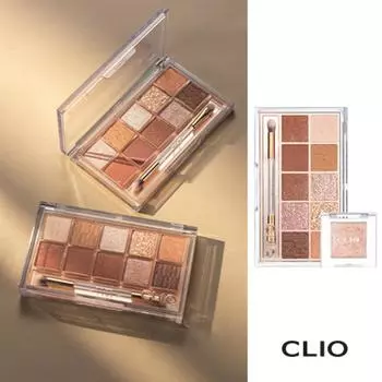 Палитра теней для век Clio Pro Eye Palette AD+ эксклюзивный подарок, 002 Brown Shoe, 1 шт.