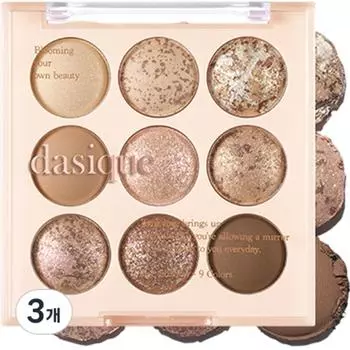 Палитра теней для век Daisyk, оттенок 21 Almond Vanilla, 3 шт.