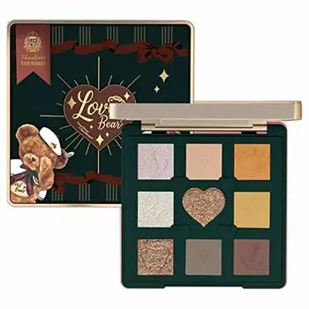 Палитра теней для век Flower knows LoveBear 1 шт. 9 цветов (карамельный матча)
