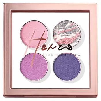 Палитра теней для век HEXZE Nebula eyeshadow F07 Fog Stardust 4-color 4-color