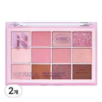 Палитра теней для век Holika Holika My Fave Vibe Eye Palette 10 г, Life Berries, 2 шт.