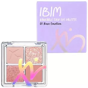 Палитра теней для век Ibim Eye Palette Lame Compact Rose (01 Эмоция)