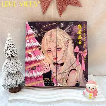 Палитра теней для век из 105 цветов, рождественская палетка хайлайтеров и контуринга «все в одном», косметика с естественным осветлением разноцветный