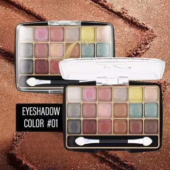 Палитра теней для век из 18 цветов, макияж, палитра теней для век с перламутровым оттенком, европейский и американский макияж, многоцветная палитра теней для век