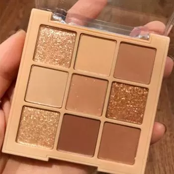 Палитра теней для век из 9 цветов, легко окрашивается, высокая пигментация, макияж мечты, блестки, пудра для макияжа глаз, для сбора A