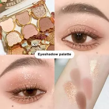 Палитра теней для век из шести цветов. Яркие, стойкие, гладкие, легко наносимые косметические средства для потрясающего контрастного макияжа глаз.