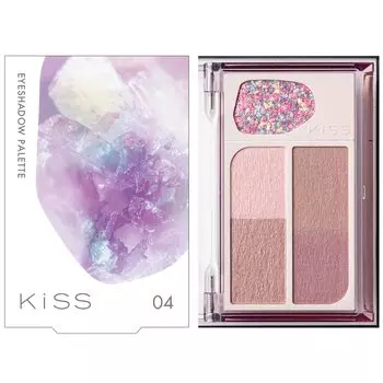 Палитра теней для век KiSS Cocktail Days 04 Lavender Cooler Brevet Yete Lame 6,4 г
