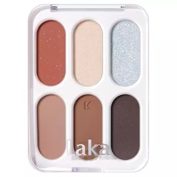 Палитра теней для век Laka Forever 6 Eye Palette Beginning Eyeshadow Palette, оригинальный японский продукт № 01