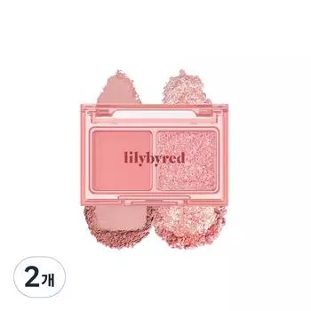 Палитра теней для век LilybyRed Little Bitty Moment, 01 Сладость захватывающего момента, 2 шт.