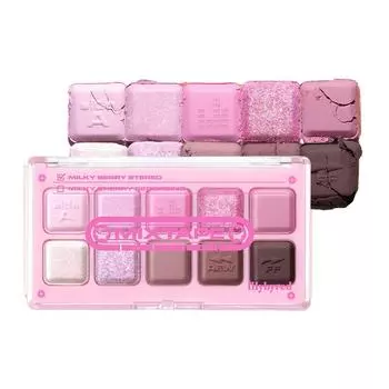 Палитра теней для век LilybyRed Mood Keyboard Eye Palette, 09 Milky Berry Stereo, 1 шт.