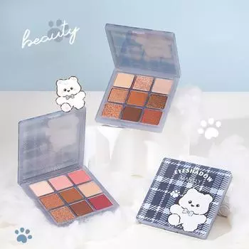 Палитра теней для век MANSLY из 9 цветов, мягкие, красочные, шелковистые, перламутровые, матовые, для начинающих