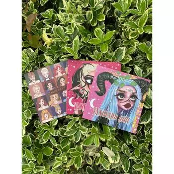 Палитра теней для век Матовая перламутровая палетка румян с кисточкой Комплексная бьюти-палетка