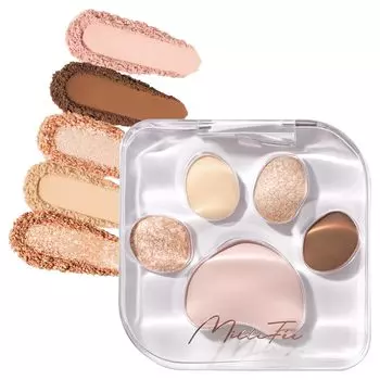 Палитра теней для век MilleFee Meow Paws Hitomi Cat 5 цветов Eye Make Eye Shadow Cosmetic Lame Палитра теней для век MilleFee Paw (07 Шири)